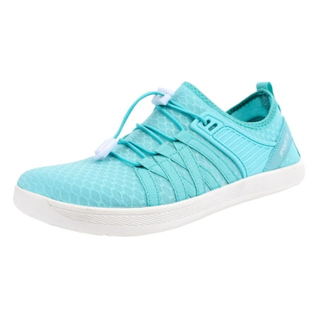 

MIASHUI Womens Sneakers Summer Sportswear Strapping Women s Single Shoes Casual Sneakers for Women Blue 9.5