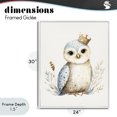thumbnail image 4 of Stupell Industries Eclectic Watercolor Nursery Owl White Framed Giclee Art, 24 x 30, by LSR Design Studio, 4 of 8