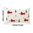 thumbnail image 3 of Aonerit 20 X 12 Inch Christmas Embroidered Pillow Cover, Hidden Zipper Cushion Case, Winter Sofa Couch Decor, Holiday Throw Pillow Sham, Home Seasonal Accent, 3 of 8