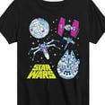 thumbnail image 3 of Star Wars - Millennium Falcon, Death Star, & Ships - Toddler And Youth Short Sleeve Tee, 3 of 5