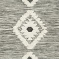 thumbnail image 6 of SAFAVIEH Kenya Pierce Geometric Diamonds Fringe Area Rug, Black/Ivory, 10' x 14', 6 of 7