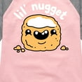thumbnail image 3 of Instant Message - Lil Nugget  - Girls Shirt Tail Raglan, 3 of 5