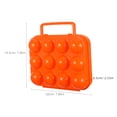 thumbnail image 2 of unbranded Soporte Plástico Para Huevos Resistente Con Asa Ideal Para Viajes Y Refrigerador, 2 of 6
