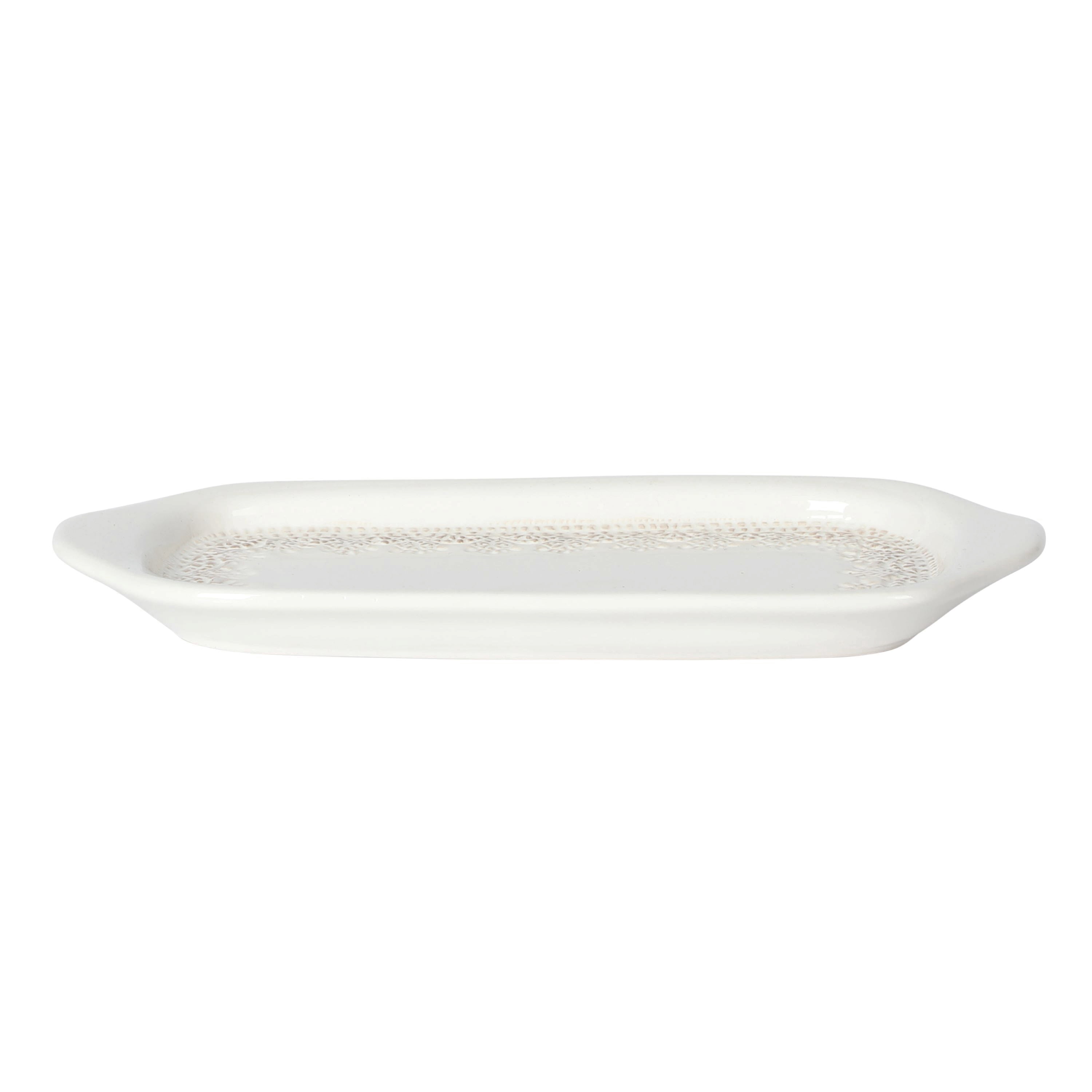The Pioneer Woman Vintage Lace Butter Dish, Rustic Kitchen Organizer or Storage Accessory, Perfect for Farmhouse Kitchen Décor