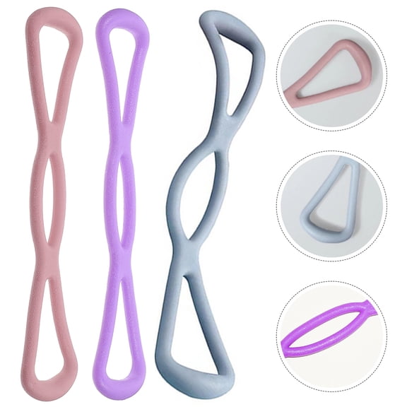 COMPUKAS 3Pcs Heavy Resistance Bands for Working Out Strength Bands Resistance Set Assorted Color