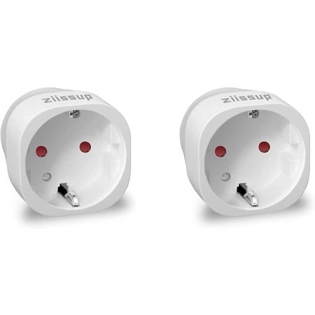 European to USA Plug Adapter, EU to US Plug Adapter, Europe to USA Travel Converter for Most of Europe EU Spain