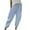 Sky Blue, variant on lmcalzta Cargo Pants for Women Casual Workout Running Gym Athletic Trousers with Multi Pockets and Drawstring