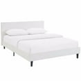 thumbnail image 1 of Modway Anya Modern Style Vinyl and Wood Full Bed in White Finish, 1 of 10