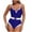 Dark Blue, variant on Women's One-Piece Swimsuit Plunging Cheeky Underwire Bikinis High Cut Thong Belted Bathing Suits for Beach Vacation Pool Party Green S