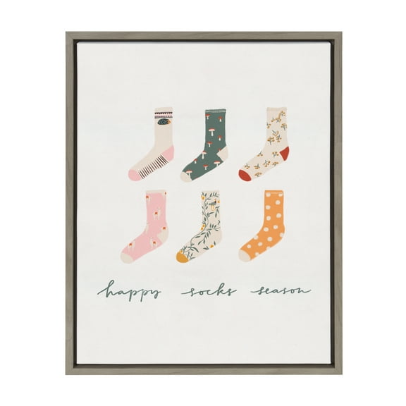 Kate and Laurel Words Framed Canvas Art Print, 18 in x 24 in, by Maja Tomljanovic