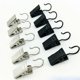 thumbnail image 2 of 60 PCS Drapery Iron Rings Anti-skid Curtain Clips with Hooks (Black), 2 of 3