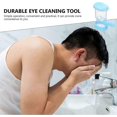 thumbnail image 3 of 8pcs Silicone Eye Wash Cup Eye Bath Eye Flush Cleaning Cups with Storage Container for Refresh and Clean Tired Eyes, 3 of 5