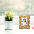 thumbnail image 2 of HLONK 3 Pcs Ornament Gold Decor Vintage Picture Frame Vintage Photo Frames Mini Frames Small Picture Frame, 2 of 6