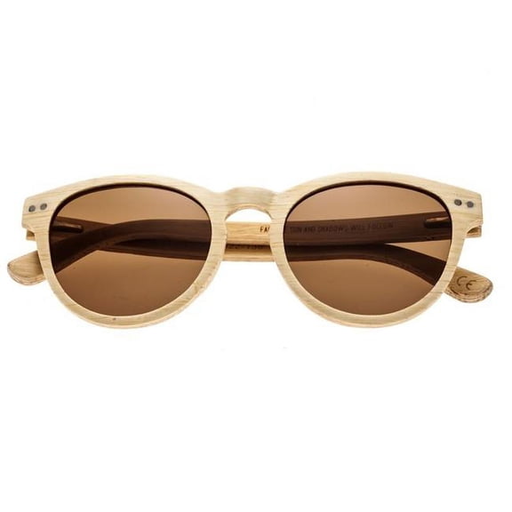 Earth Wood Sunglasses 020B Copacabana Wood Frame Sunglasses, Bamboo