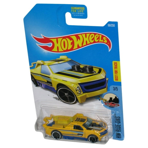 Hot Wheels HW Ride-Ons 3/5 (2015) Yellow Fig Rig Toy Car 68/250
