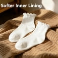 thumbnail image 2 of Lanola Ruffle Socks Womens 6 Pairs，Cute Ankle Lettuce Edge Frilly Crew Athletic Socks, 2 of 6