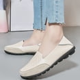 thumbnail image 2 of Sngxgn Women's Slip on Shoes Comfortable Flats Shoes Dress Shoes Work Casual Flats(Beige,40), 2 of 8