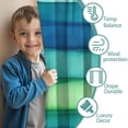 thumbnail image 3 of Blackout Kids Curtains,Green and Grey Abstract Art Artwork Childrens Insulated Curtains Set Of 2,Bedroom Essentials,Toddler Room Decor 52x84in(132x213cm), 3 of 4