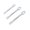 silver, variant on Professional Carbon Steel 15Cm 23Cm 27Cm Double End Spanner Set With Comfortable Grip Suitable For Tight Space 3 Pack