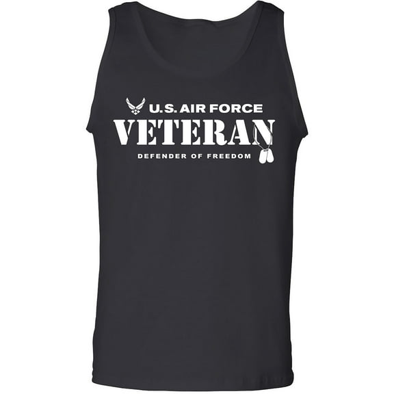US Air Force Vet Defender of Freedom Adult Tank Top