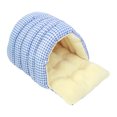 thumbnail image 2 of Nkmbld Cozy Dog House Indoor, Winter Pet Sleeping Bag Padded Thickened Small Dog Kennel, Anti-Slip & Washable Super Soft Fluffy Plush Pet Bed, Blue, 2 of 8