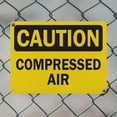 thumbnail image 5 of (2 Pack) Compressed Air OSHA Caution Sign 18 Inch X 12 Inch Indoor / Outdoor Rust-Free Aluminum Metal Signs for Workplace, Workshop, and Construction Site, Made in the USA, 5 of 8