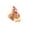 A001- Brown, variant on Chicken Stuffed Animal Cute Stuffed Animal Plush Keychain for Farm Birthday Decorations Kids Birthday Gift White, 1 Pack