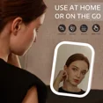 thumbnail image 4 of Jinsinto LED Vanity Mirror, Lighted Vanity Mirror, Portable Travel USB Charging Mirror, Touch Screen Dimming (White), 4 of 5