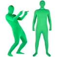 thumbnail image 4 of Andoer Full Body Photography Chromakey Green Suit Unisex Adult Green Bodysuit Stretch Costume for Photo Video Special Effect Festival Carnival, 180cm71in Height, 4 of 6