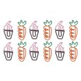 thumbnail image 2 of Clips de Papier, 100pcs Trombones Portables Trombones Mignons Clips de Papier en Métal Conception State-of-the-Art, 2 of 5