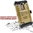 thumbnail image 2 of Value Pack + for 5.7" LG Stylo 2 Stylus 2 +PLUS 2V Case Holster Phone Case Belt Clip 2 Kickstands Hybrid Armor Rugged Shock Bumper Cover Gold, 2 of 4