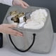 thumbnail image 4 of Organizador de Neceseres de Poliéster con Estructura de Metal | Cesta Plegable con Asa para Ducha | Bolsa de Baño de Malla con Drenaje y Asa | Organizador de Artículos de Aseo de Viaje Duradero para, 4 of 6