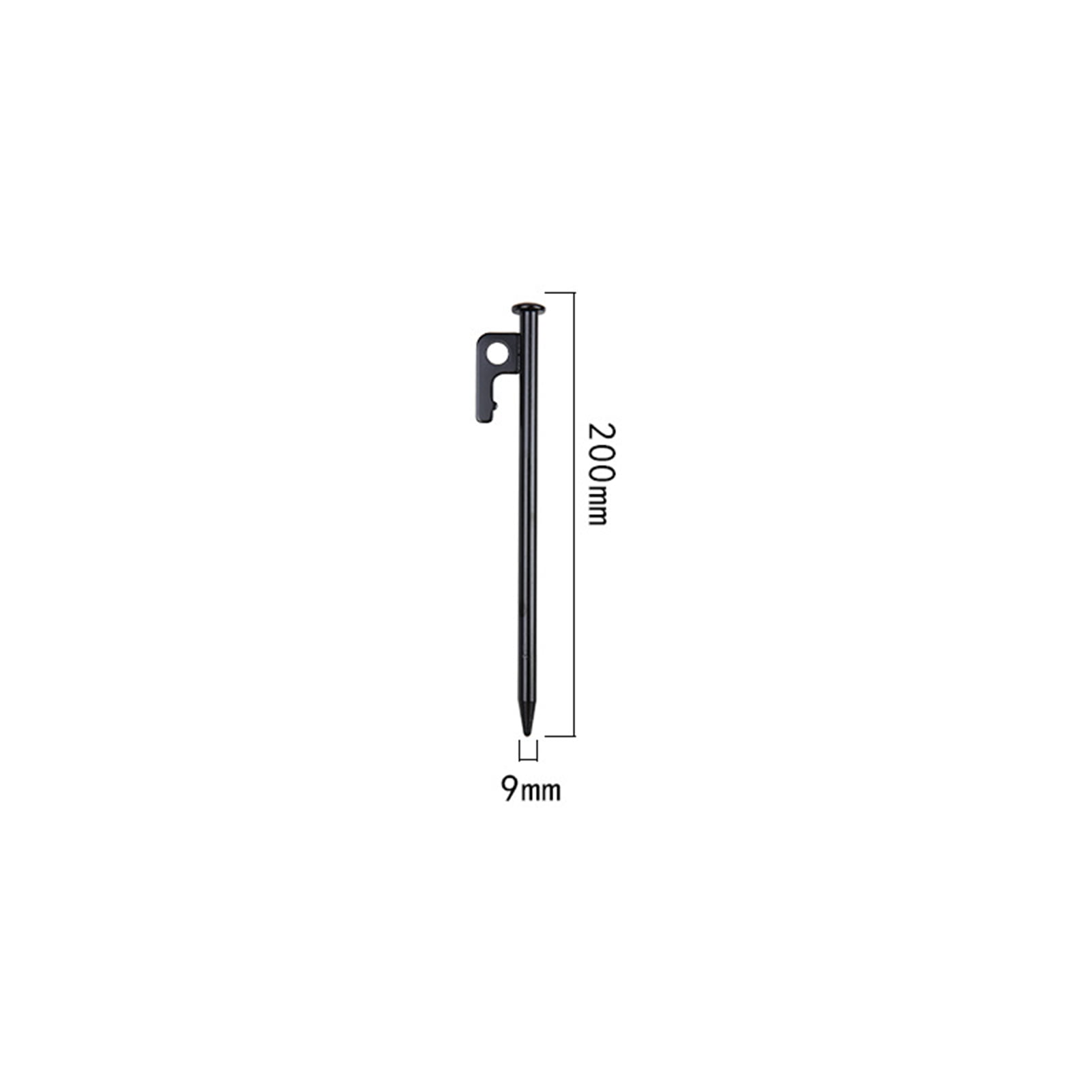 YIFAEUX 5Pcs 20/30/40CM 9MM Tent Stake Heavy Duty Multi-functional Outdoor Garden Yard Camping Tarp Canopy Windproof Ground Spike Metal Tent Peg