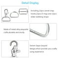thumbnail image 3 of AirSMall Metal Keychain Bulk,66pcs Swivel Snap Hooks D Ring Tri Glide Slide Buckle for DIY Handicraft Purse Hardware Belt Sewing Accessory Silver, 3 of 5