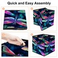 thumbnail image 4 of Dragonfly Foldable Cube Organizer with Handle, 10.8"x10.5"x10.6", Large Capacity Storage Cubes, Storage Bin, Storage Containers, 4 of 6