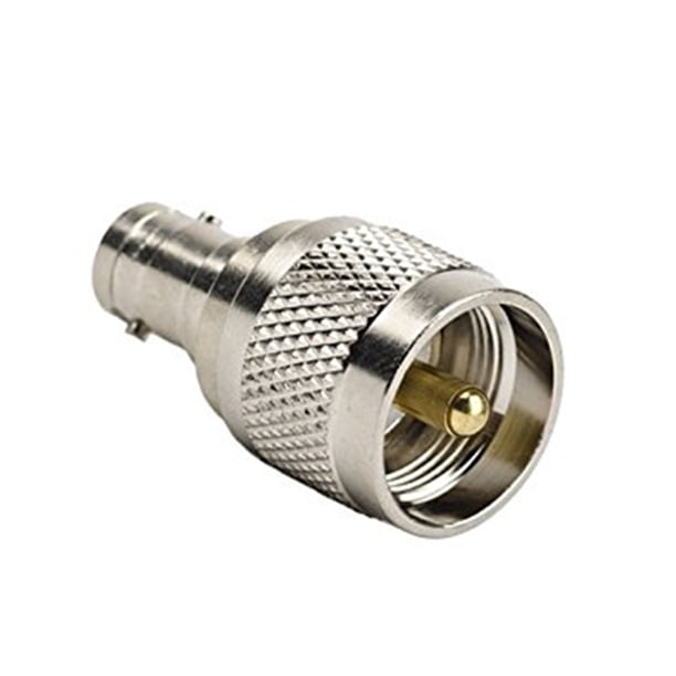 Enchufe macho UHF de 1/2/4/5 piezas a conector coaxial BNC hembra Jack RF convertidor de adaptador coaxial recto niquelado UHF a conector coaxial BNC Advancent TX1026-01