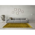thumbnail image 3 of Ahgly Company Indoor Rectangle Abstract Yellow Modern Area Rugs, 7' x 9', 3 of 4
