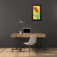 thumbnail image 4 of OnRei 14x24 Black Modern Framed Museum Art Print Titled - Fun Parrot 2, 4 of 5