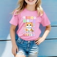 thumbnail image 2 of LUOGENLI Girls Summer Tops Size 6 Shirts for Teen Kids Girls Child Short Sleeve Prints T Shirt Trendy Girls Fans Gift Tops Summer Tops for Girls 14- 16 T Shirts for Girls 5-6 Years Old 110, 2 of 4