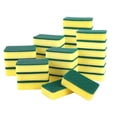 thumbnail image 6 of Individually Wrapped Sponges Kitchen Cleaning Sponges Bulk, Dishwashing Sponges Scouring Pad, Odor-Free Loofah Dish Sponge Scrubber for Washing Dishes for Kitchen Household Cleaning 24 Pack (Green), 6 of 7