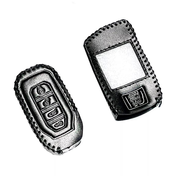 2 Pack Protective Leather Remote Key Fob Case Compatible with Compustar Prime Q9 2-Way and G15 1-Way