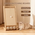 thumbnail image 5 of Wooden Sisal Cat Scratching Post, Removable Wear-Resistant Scratching Board for Kittens and Adult Cats, 5 of 10