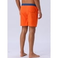 thumbnail image 3 of DARING DIVA Men's Lining Surfing Drawstring Swimming Shorts 36 Orange, 3 of 6