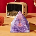 thumbnail image 3 of CxhicLuv Three-Dimensional Crystal Energy Tower, Natural Stone Pyramids with Vibrant Multicolor Design, Decorative Crystal Figurines for Christmas & Home Decor, Wellness and Prosperity Gift, 3 of 5