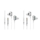 thumbnail image 1 of Bearachild Auricular con cable Interfaz de 3,5 mm Cancelación de ruido Altavoz dual dinámico Tapón de oreja de silicona Auriculares deportivos Blanco 2piezas, 1 of 6