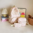 thumbnail image 2 of 3pcs Bow Backpack for Women, 2025 New Bow Backpack Bags Set, Cute Kawaii Preppy Backpack Set, Coquette Nylon Backpack With Bow Pattern (Pink), 2 of 9