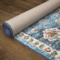 thumbnail image 3 of Regal Blue 6 ft. x 9 ft. Machine Washable Traditional Indoor Area Rug, 3 of 4