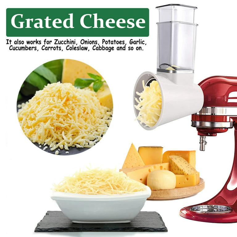 Slicer/Shredder Attachment fits KitchenAid Stand Mixer,Vegetable Salad  Maker Accessories,Fresh Prep Attachment,Cheese Grater Attachments for Kitchen  Aid Mixers Accessories Included 3 Blades - Yahoo Shopping