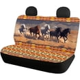 thumbnail image 5 of ZEN Southwestern Horse Truck Bench Seat Cover Universal Fit Car Seat Cover for Bench Seat Aztec Native Tribal Car Rear Seat Protectors for SUV Truck, 5 of 13