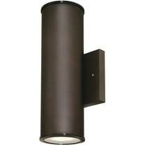 Westinghouse 6315700 Mayslick Two-Light Dimmable LED Up and Down Light Outdoor Wall Fixture, Oil Rubbed Bronze Finish with Frosted Glass Lens